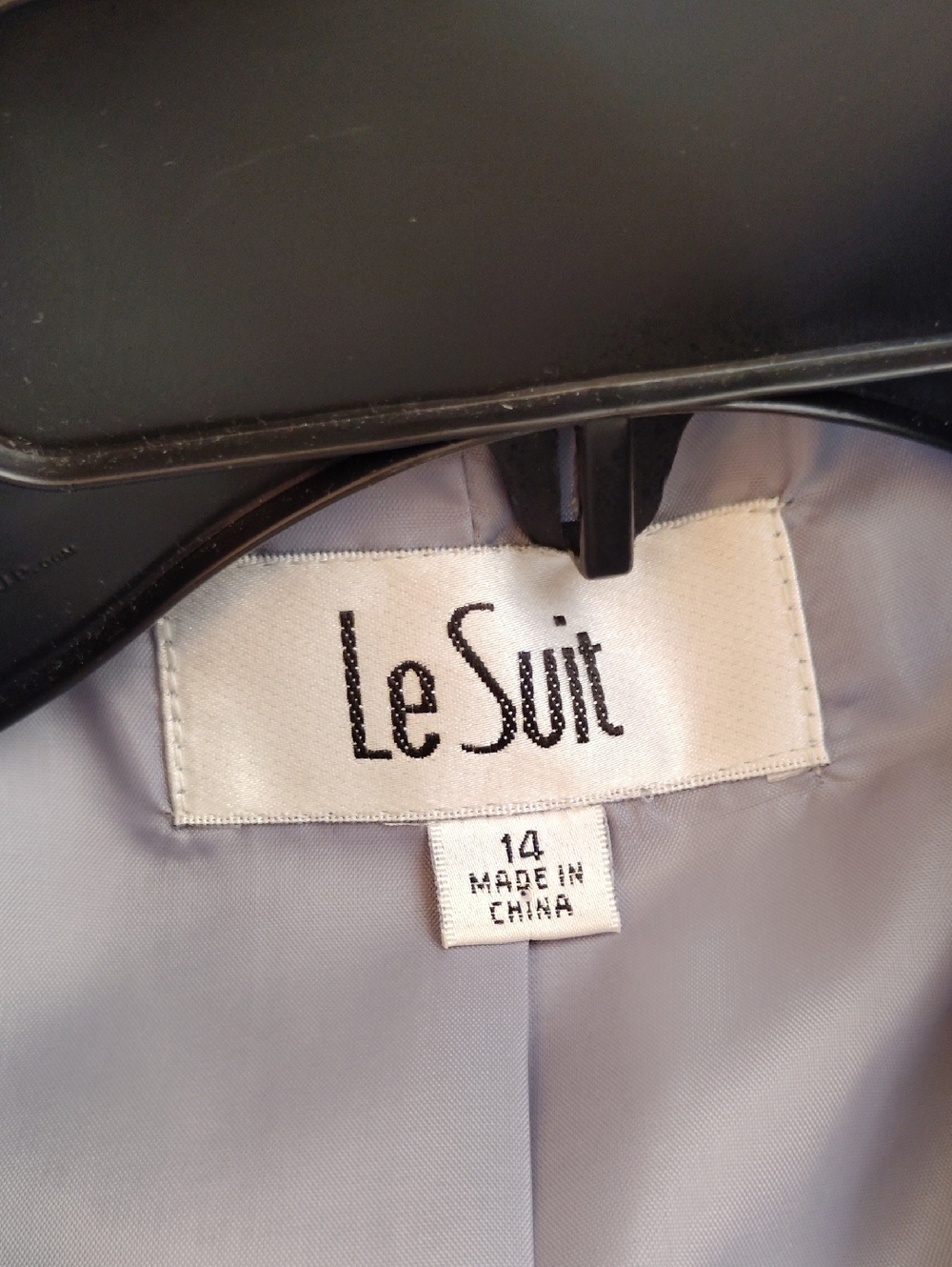 Le Suit Light Blue Women's Pant Suit Jacket & Straight Pants - Picture 5 of 11